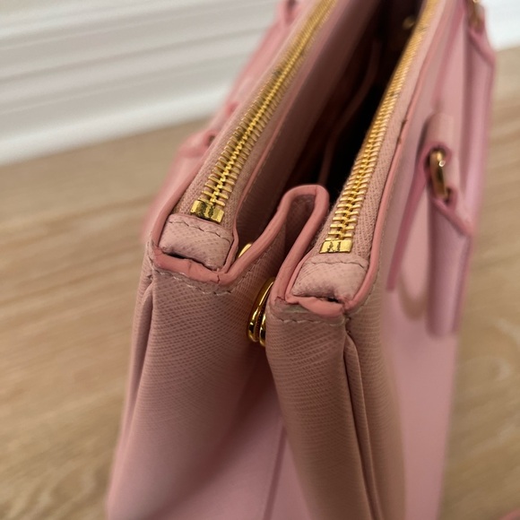 PRADA Prada Saffiano Lux Orchidea Medium Double Zip Tote Bag - Picture 10 of 16